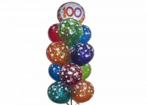 100th Birthday Balloon Tower