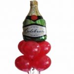 Champagne Bottle Celebrate Balloon Bouquet