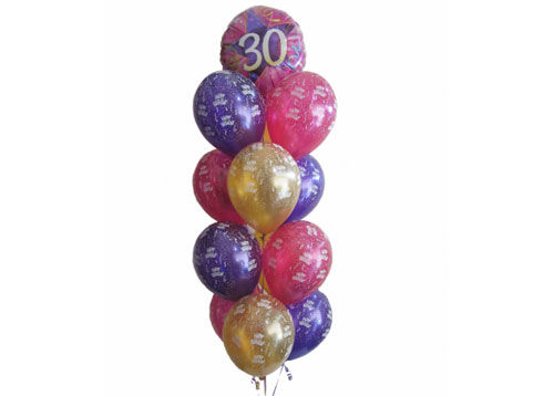30th Birthday Balloon Tower