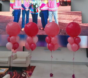 Giant Pink Balloon Arrangements